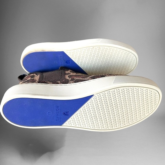 Rothy’s High Tops Leopard Print Denim Shoes - Picture 7 of 8